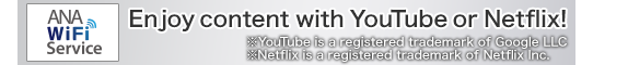 Enjoy content with YouTube or Netflix! *YouTube is a registered trademark of Google LLC *Netflix is a registered trademark of Netflix Inc.