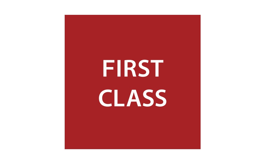 FIRST CLASS