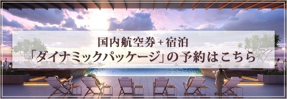 国内航空券プラス宿泊「ダイナミックパッケージ」の予約はこちら