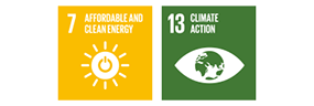Contributions to SDGs 7: AFFORDABLE AND CLEAN ENERGY 13:CLIMATE ACTION