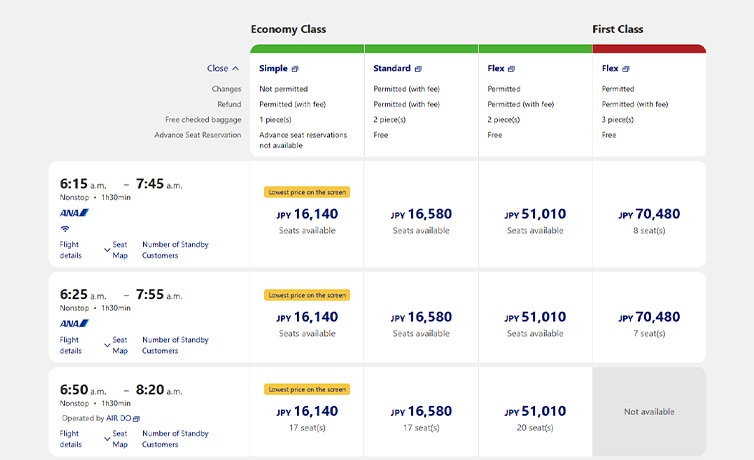 Online Reservation of Discount Fares