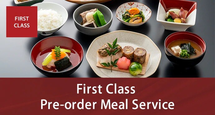 First Class Pre-order Meal Service
