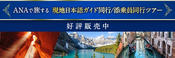 ANAで旅する 現地日本語ガイド同行/添乗員同行ツアー 好評発売中