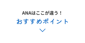 ANAはここが違う！おすすめポイント