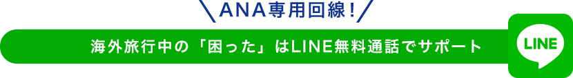 ANA専用回線！ 海外旅行中の「困った」はLINE無料通話でサポート