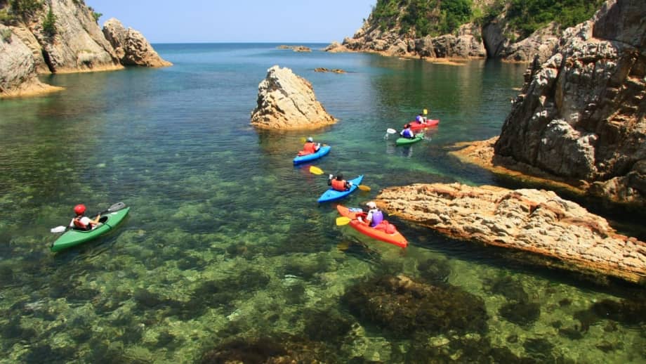 Canoeing on the Uradome Coast