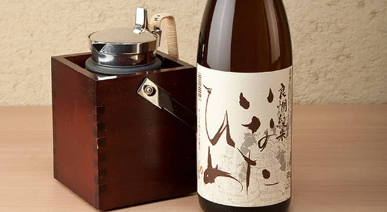 Sake bottles of Inata Honten