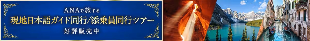 ANAで旅する 現地日本語ガイド同行／添乗員同行ツアー 好評販売中