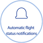 Automatic flight status notifizations