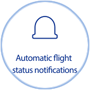 Automatic flight status notifizations