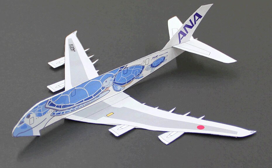 First Airbus A380 Aircraft "ANA Blue"