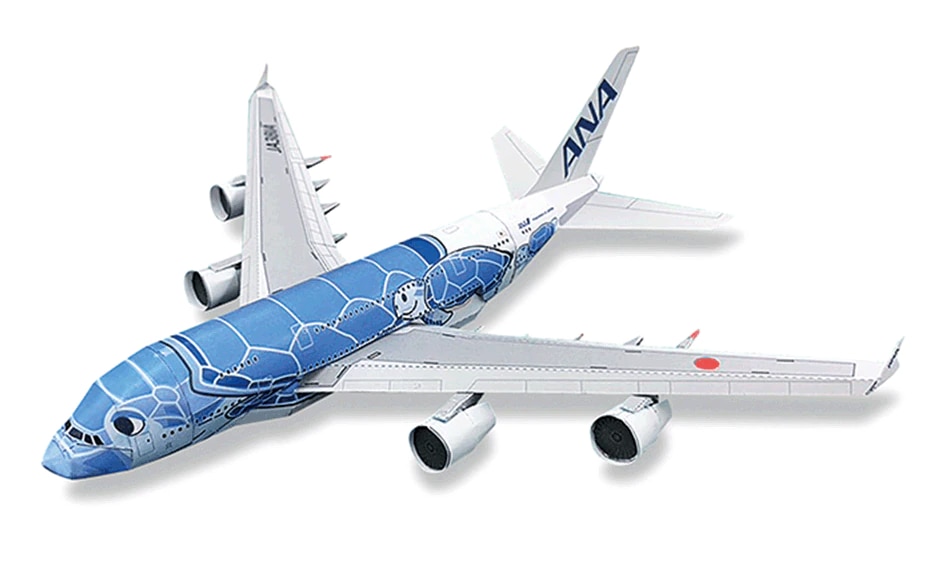 First Airbus A380 Aircraft "ANA Blue"
