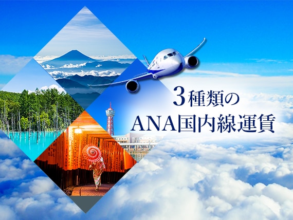 3種類のANA国内線運賃
