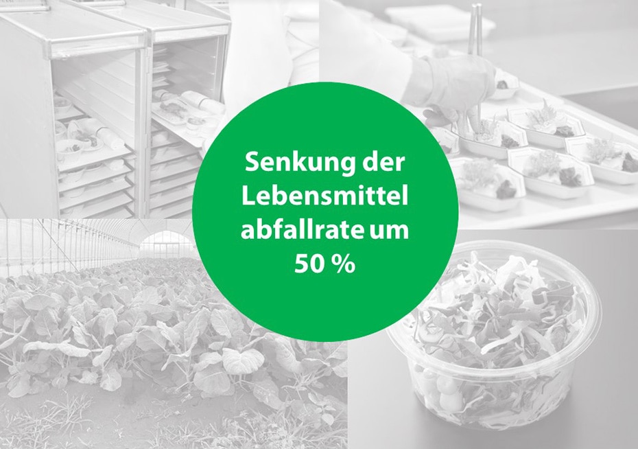Senkung der Lebensmittelabfallrate um 50 %