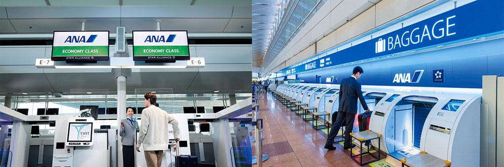 Image of person using the Pre-Paid Extra Baggage service.