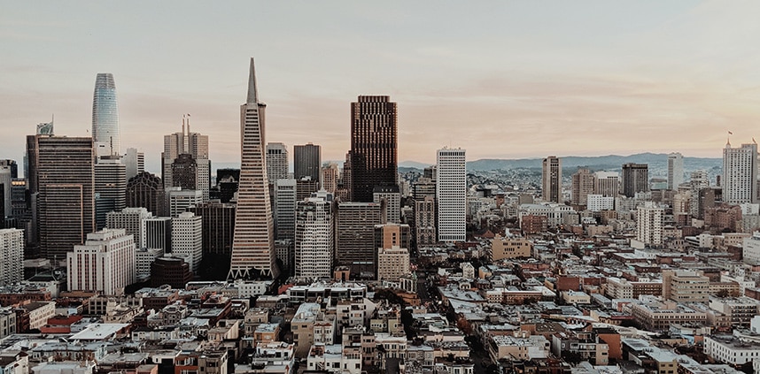 a landscape of San Francisco