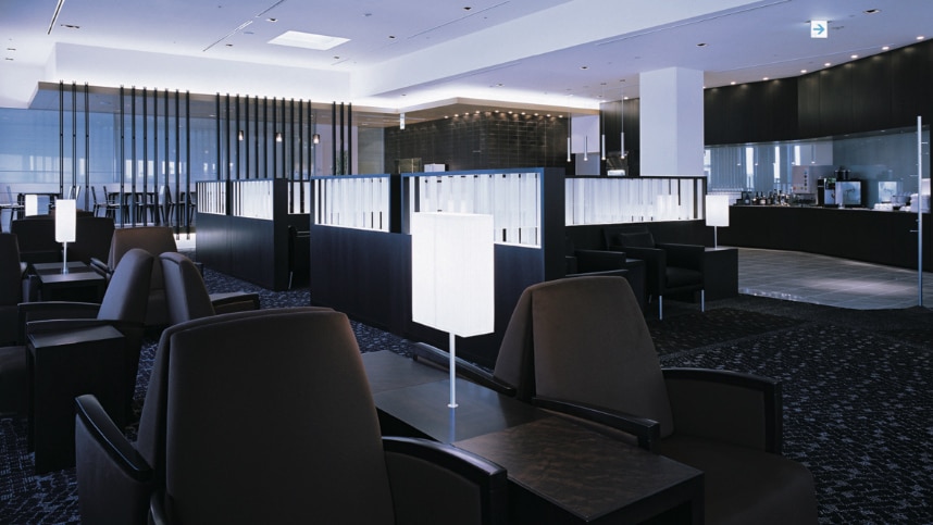 An airport lounge