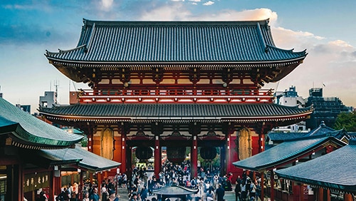Asakusa Sensoji temple in Tokyo, Japan