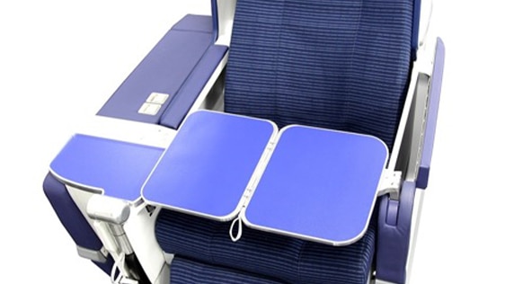 Photo of Table of B787-8 (240-seat) Business Class seats