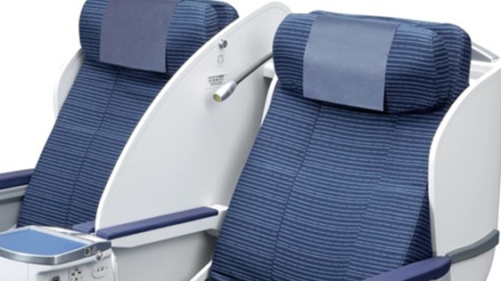 Photo of Dividers of B787-8 (240-seat) Business Class seats
