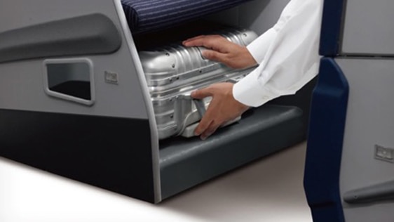 Photo of Larger Storage of B787-8 (184/169-seat) Business Class seats