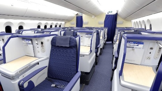 Photo of Staggered Seats of B787-9 (246/215-seat) Business Class seats