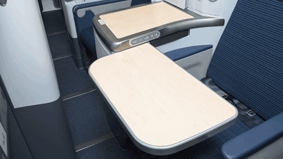 Photo of Table of B787-9 (246/215-seat) Business Class seats